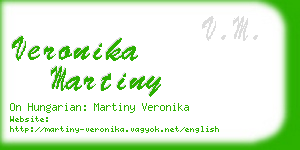 veronika martiny business card